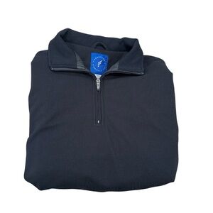 Forrester’s Golf Men’s M Black Windbreaker Quarter Zip Pullover Jacket Sweater